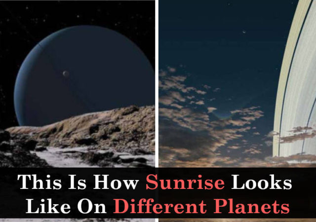 sunrise on different planets