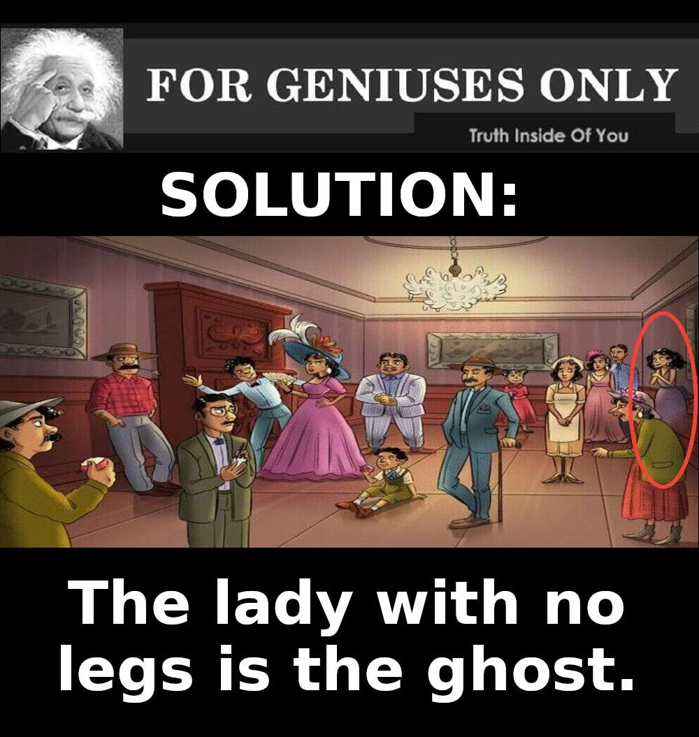 the lady with no legs is the ghost