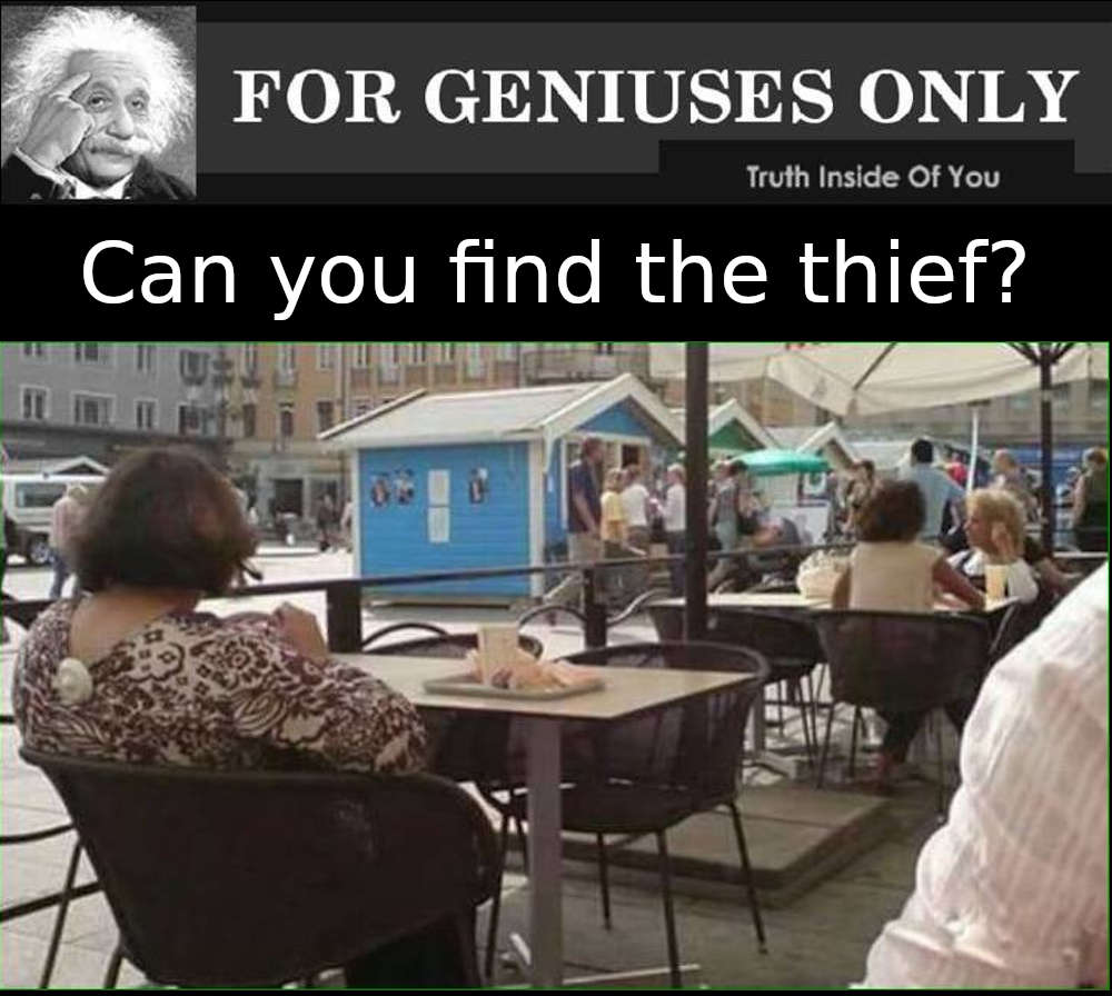 Can you find the thief? 