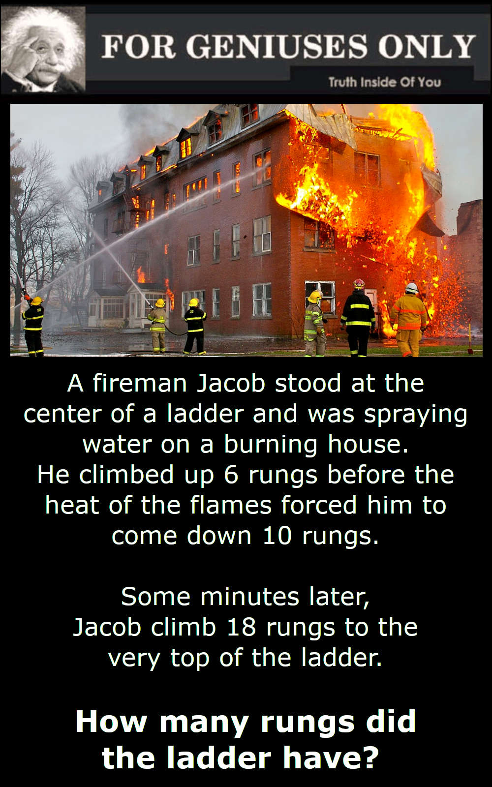 Fireman Rungs Riddle