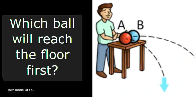 Which ball will reach the floor first? featured