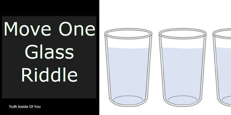 Move One Glass Only Riddle featured