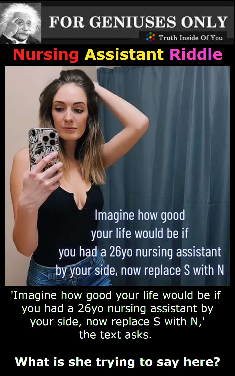 Nursing Assistant Riddle