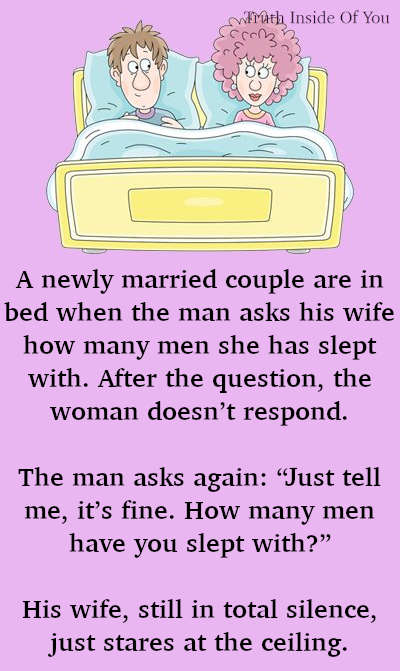 JOKE- A Newly Married Couple Are In Bed