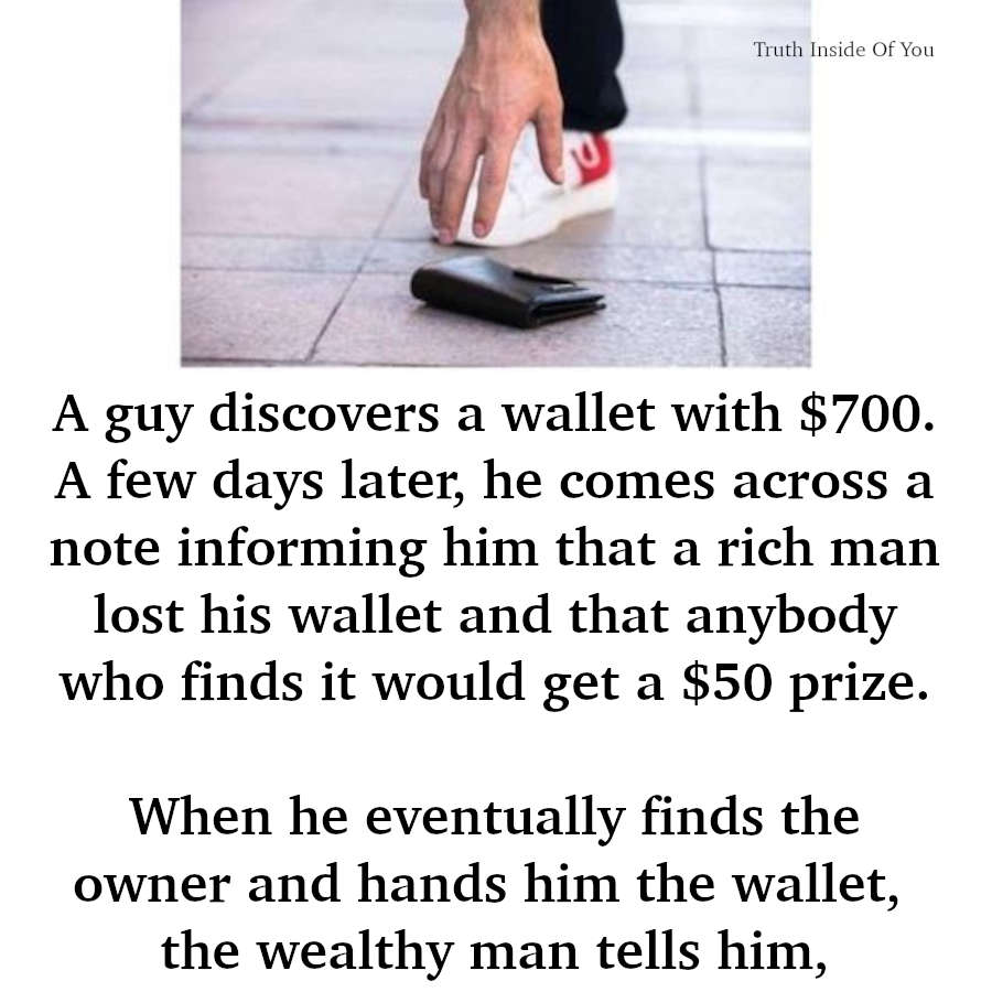 JOKE- Guy Discovers a Wallet With $700