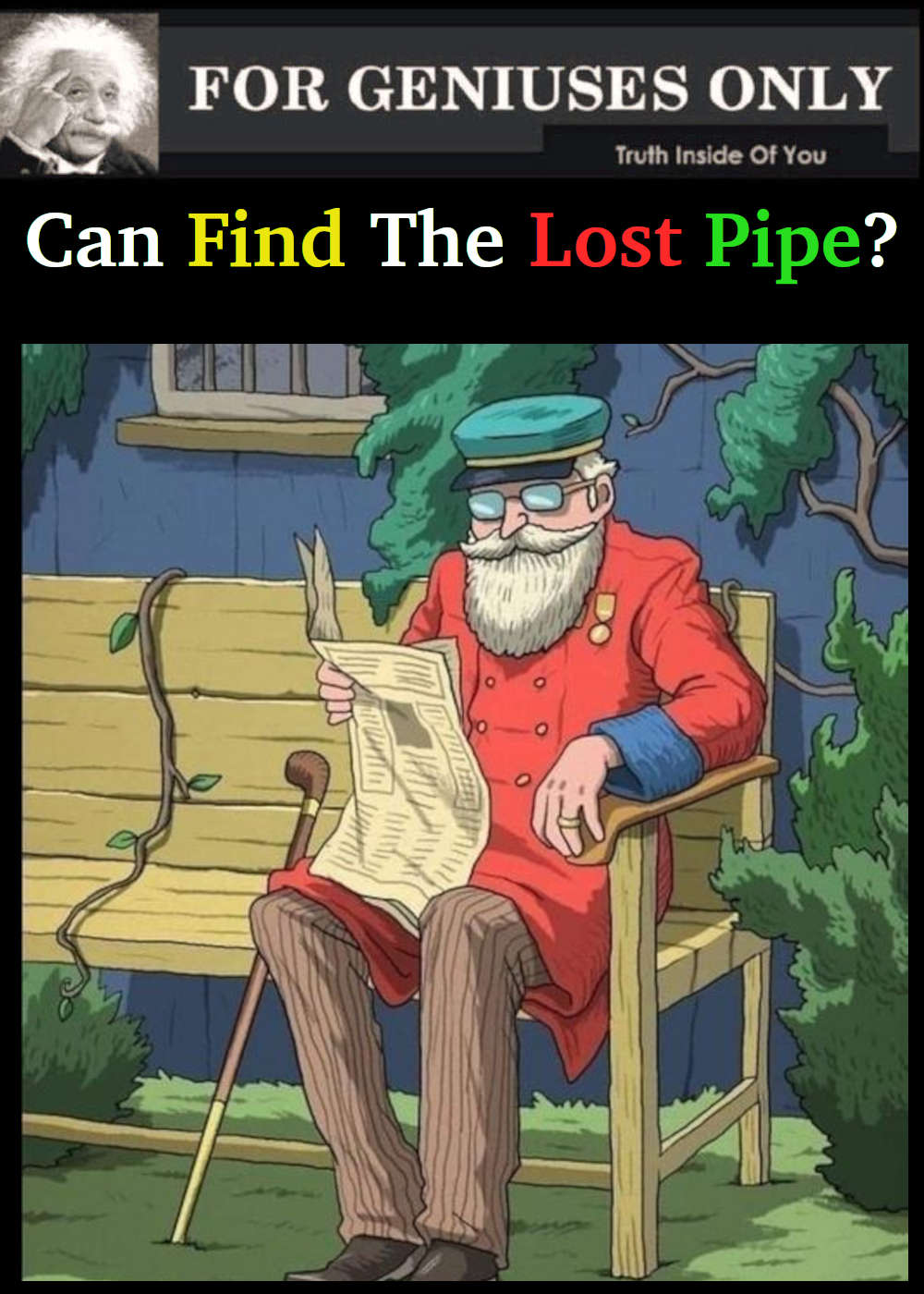 RIDDLE- Can Find The Lost Pipe