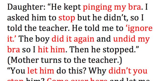 STORY- A Boy At School Snapped Her Bra. What She Did Next Is Gold.