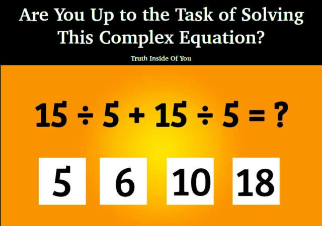 Are You Up to the Task of Solving This Complex Equation