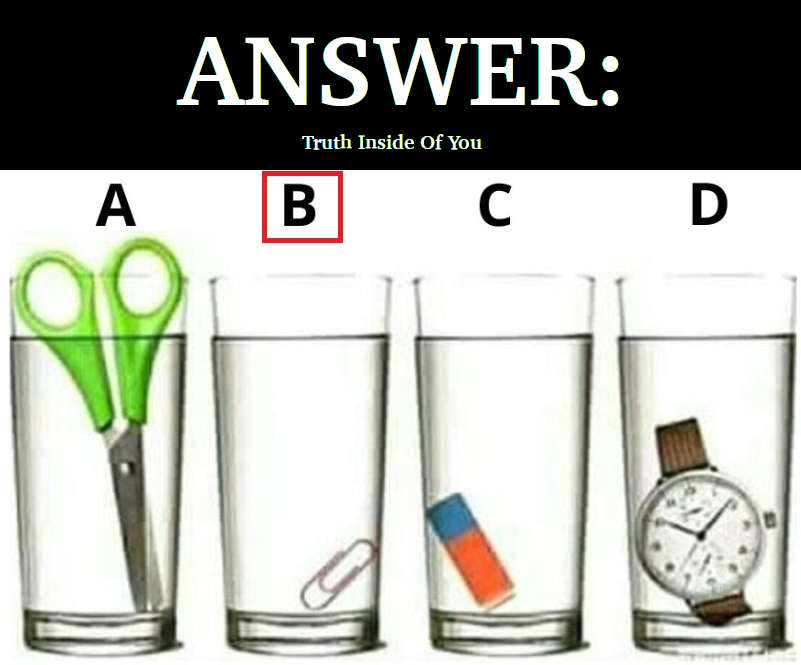 Which Glass Contains The Largest Amount Of Water Answer