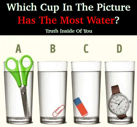 Which Glass Contains The Largest Amount Of Water?