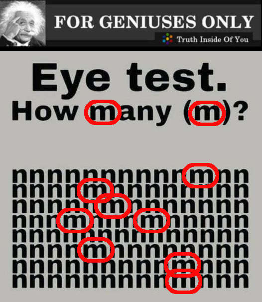 RIDDLE Eye test ANSWER