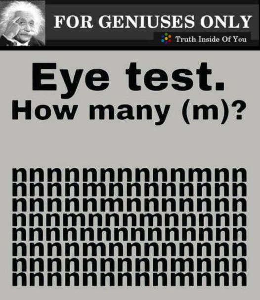 RIDDLE Eye test